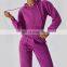 Full Zip Up Crop Tops Women'S Hoodies New Arrival Fleece Drawstring Tight Pullovers 50cotton 22polyester