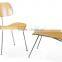 Replica high quality stainless steel frame walnut plywood Charles and Ray dining chair , Molded Plywood Chair