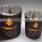 custom black glass candle jar cheap glass candle holder goblets