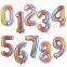16 32 40 Inch Foil Globos Foil Letters Large Number Balloons 0-9 Number Helium Balloons for Birthday Party Supplies Decorations