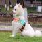 Suede Pet Dog Harness Vest Reflective Padded Dog Chest Strap with Leash for Small Dogs Plush Pet Safety Walking Gear