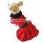High Collar Large Skirt Dog Wool Coat fit for Spring Autumn and Winter