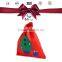 Cut design soft peluche christmas candy bag