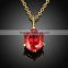 Zircon Gold Plated Necklace for girls,vintage gold plated necklace
