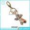 Vintage Bulk Cross Shape Key Chain Lanyard Leather Wholesale Key Ring