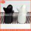 white and black porcelain couple wending ceramic salt and pepper shaker bottles set