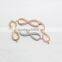 CZ6478 Wholesale Mirco cz Pave Infinity Figure 8 Bracelet Charm Connectors