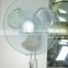 Air circulation high quality wall mounted oscillating fan with high speed and mental blades for home and republic use