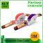 SLT Colorful 2 in 1Retractable USB Cable For Android Mobile Phone and iphone 5 6 6s Data Sync Charging