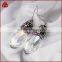 Clear quartz pave diamond new stylish earrings, wholesale designer diamond jewelry, handamde rose gemstone drop earring
