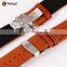Kakapi Smooth Buckle Real Leather Watch Band Wrist Strap For 38MM Apple Watch With Watchband Converter MT-3916