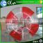 Hot sale red and clear inflatable life size balls,bumper pool balls