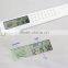 Promotional for Student/ Office/ Housework Pratical Functional Electric LCD Ruler with Calculator/ Clock/ Alarm