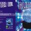 3"multy color flashing glitter ball lamp