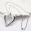 2016 New Valentine's Day Gift Stainless Steel lovers Heart Pendant Necklace