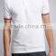 Men's Polo Sport White Red Black Stripe Collar Solid Polo Shirts