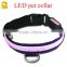 Seven color LED dog collar with battery