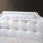Carlotta White Modern Bed with Upholstered Headboard Bedroom Furniture