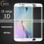 3D curver tempered glass screen protector, Anti-fingerprint full cover edge to edge glass film for samsung s6 edge/s6 edge plus