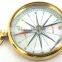 NAUTICAL VINTAGE BRASS POCKET COMPASS WITH POLISH WOODEN CASE 13509