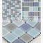 white and black color kitchen wall crystal glass mosaic tile