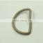 Wholesale Custom size small stainless steel d ring d shape rings for strap