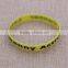 cheap custom silicone bracelet with debossed bracelet