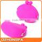 Manufacturers selling round zero purse candy color silicone coin wallet