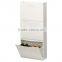 Chinese Manufacture Model Shoe Closet Extensible 3 Layers Shoe Cabinet Metal Folding Shoe Chest