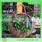 Wicker material hanging baskets for home decoration