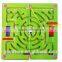 Magnetic Labyrinth Interesting Wooden Toy Attracting Metal Ball By Magnetic Wooden Pen