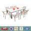 Plastic stacking chairs