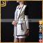 White business suit for woman, elegant wowomans cotton long coat 2016, long jacket for wowoman