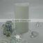 Yellow flicker aromatic white plain wax led candle with remote in dongguan