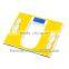 square design body fat purple tempered glass human parameter analyzer weighing bathroom scale