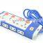 EU US plug multiway 10A 250V industrial extension power strip outlet