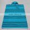100% COTTON yarn-dyed woven stripes adult poncho towel stripes robe towel