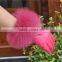 High-end Genuine Fox Fur Cuff Evening Party Leather Dress Gloves Factory Sale