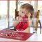 Unique design of waterproof fabric baby hook& loop tape bib