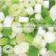 IQF Frozen green scallion cut with high quality