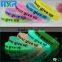 Instock ! food grade silicone wristband debossed wristbands silicone direct sale