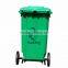 100L Plastic Garbage Can Rubber Wheel Trash Can HD2WWP100C-G