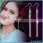 Hot Selling 925 Sterling Silver Earring Hypoallergenic Crystal, Fashion Long Drop Earring