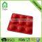 Promotion product 9 cavities cake tools strawberry mold silicone for chocolate and ice tray cube