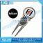 Customized antique finishing golf brush divot tool
