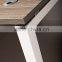 Liansheng Simple Design Square Office tea table center table with aluminum legs