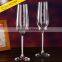 Crystal Champagne Flutes Stemware Long Stem Rhinestone Glass