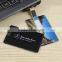 Custom Promotional Business Card USB Flash Drive Gift, Full Body Painting Black Blank Credit Card Memory Stick Bulk Wholesale