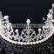 Yiwu Factory Directly Elegant Queen Crown Large Bridal Rhinestone Pageant Bridal Wedding Tiara