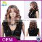 China supplier cheap brown kinky high density synthetic ombre curly wigs